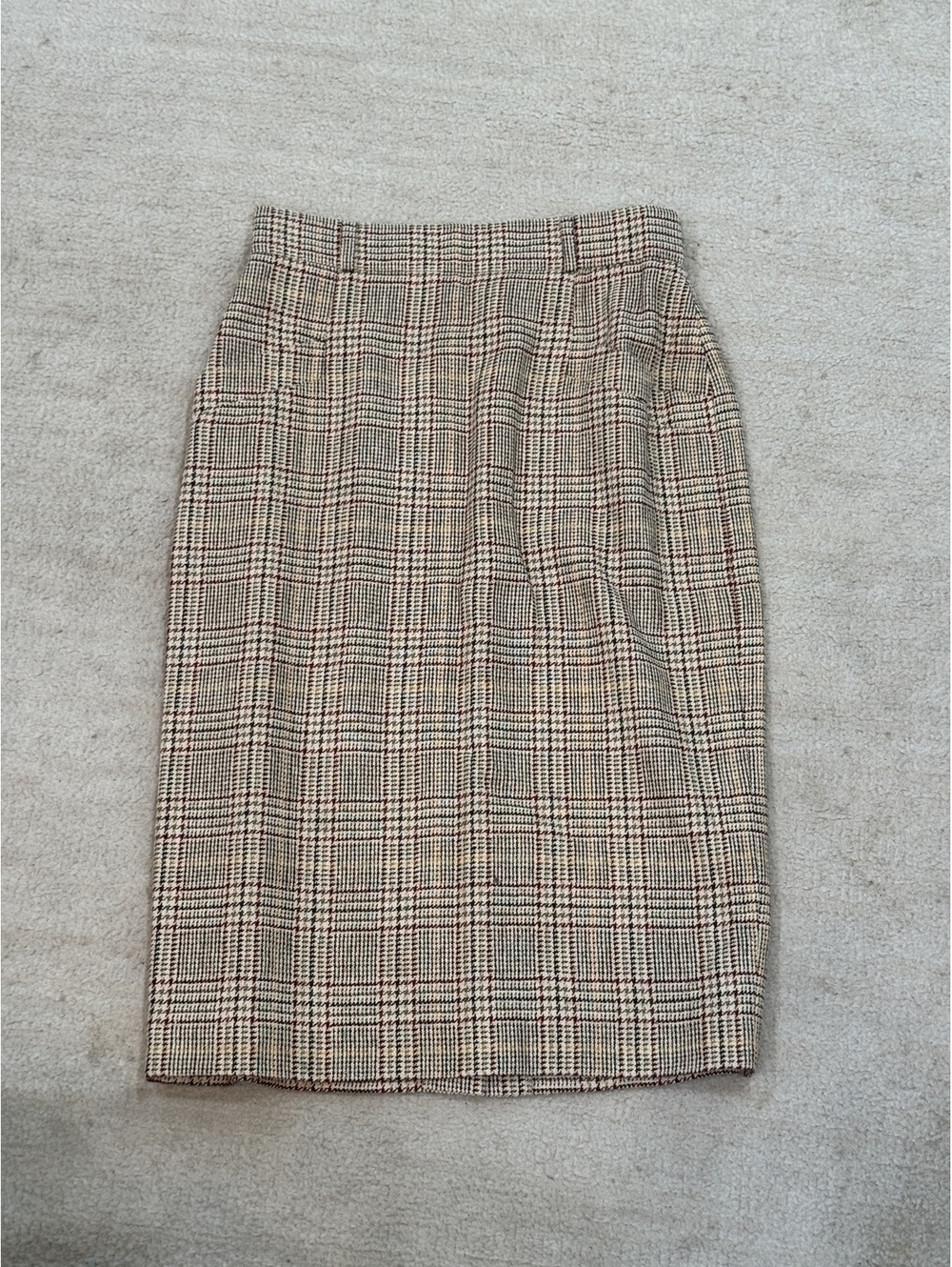 Escada skirt Brown Plaid Pencil Skirt